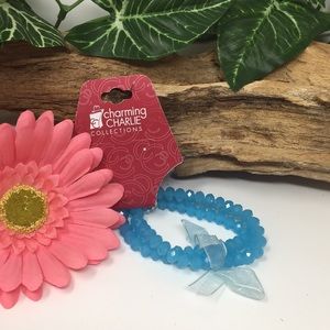 Charming Charlie’s Ocean Blue Stretch Bracelets